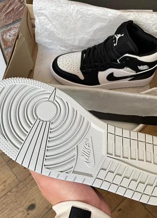 Air jordan retro1 black white grey 9