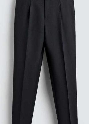 Штани вовняні чоловічі zara regular fit, розмір 44 eur