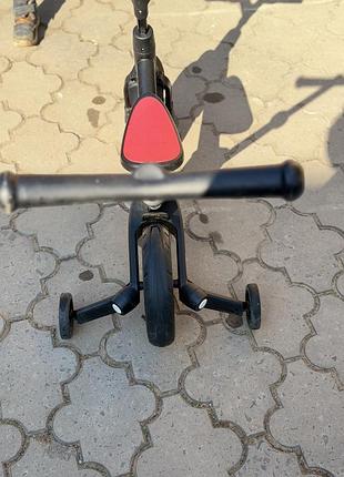 Велосипед дитячий 3в1 червоний з чорним tb2401 red 6