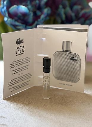Оригинальный пробник lacoste silver grey 2