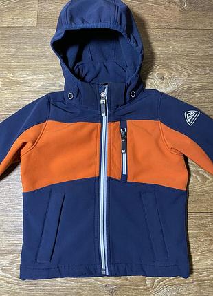 Вітрозахисна, вологостійка куртка softshell на флісі, 80р