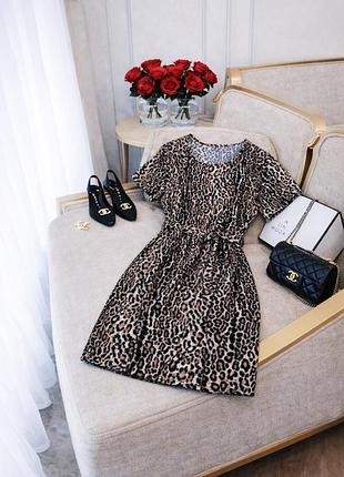 Леопардова сукня shein