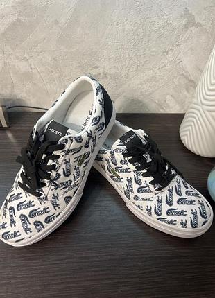 Білі кеди lacoste jump serve lace