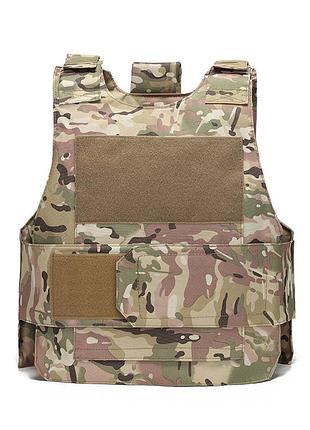 Тактический жилет под плиты a molle военная армейская черный мультикам, новое, универсальный, оксфорд