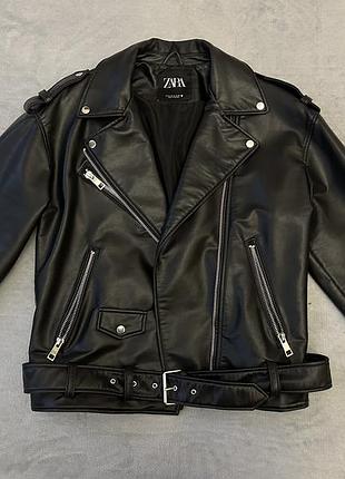 Куртка жіноча кожана zara