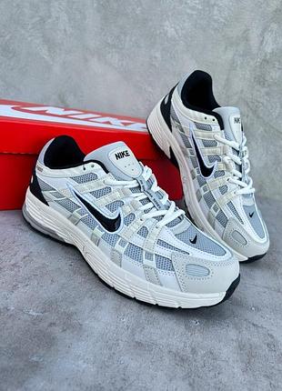 Мужские кроссовки nike p-6000 milk white black