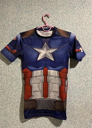 Термофутболка under armour x marvel captain america