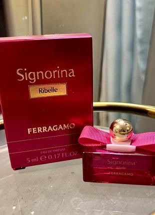 Ferragamo signorina ribelle 5 мл мініатюра, оригінал