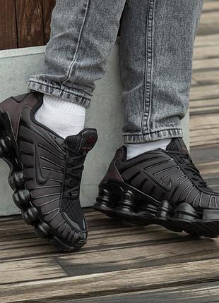 👟 кроссовки nike shox tl black red / наложка bs👟
