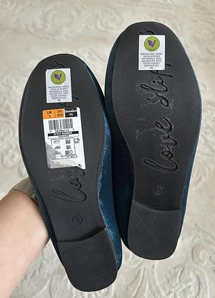 Оксамитові капці marks&spenser 5