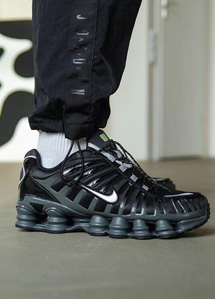 👟 кросівки  nike shox tl black grey       / наложка bs👟