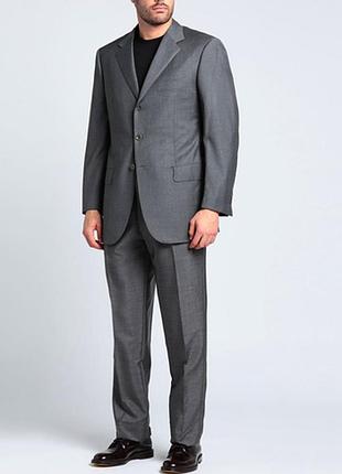 Сірий вовняный класичный костюм/ xl/ brend marks&amp; spencer