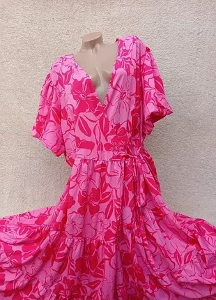 Ярусне плаття на запах,р54-56🌹🌹🌹