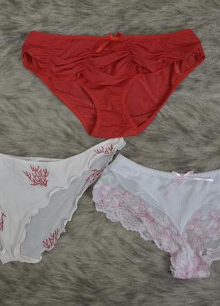 Набор 3 пары нежных трусиков (l-xl) intimissimi, ancona и др.