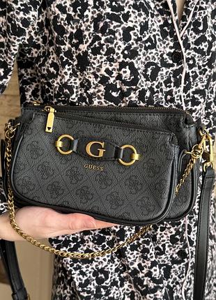 Сумка guess izzy double pouch оригінал 6