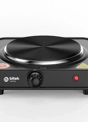 Электрическая настольная плита bitek bt-9086a с дисковой конфоркой, 1000 вт