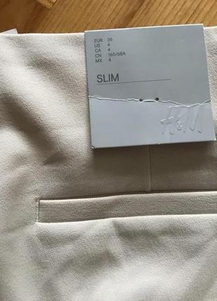 H&m-брюки стретч slim fit! p.-368 фото