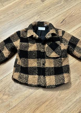 Куртка шерпа сорочка zara 110р