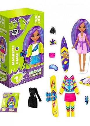 Магнітний одягалка vladi toys wow surprise "travel" з картону vt3210-15