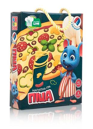 Игра магнитная vladi toys "пицца" фомовая vt3004-02