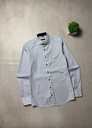 Сорочка чоловіча преміальна eterna slim fit оригінал рубашка