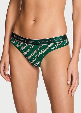 Трусики стрінги з лого вікторія сікрет victorias secret