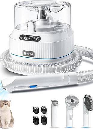 Груминг набор с пылесосом els pet: стрижка. вычесывание. вакуумная уборка шерсти