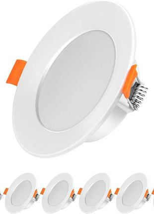Набір вбудованих led світильників 3–6 шт, 3w–12w, 3000k–6500k, точкові стельові світильники