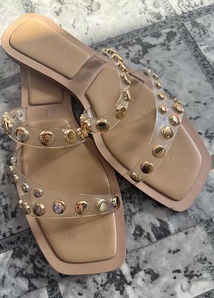 Zara шльопки шльопанці босоніжки