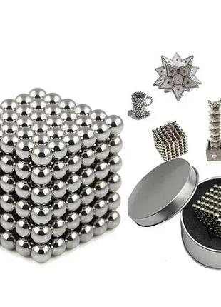 🧩 головоломка неокуб silver neocube в боксе 216 шариков металлический 5 мм 🧲✨