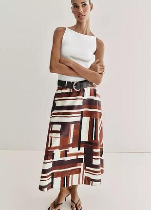 Спідниця жіноча в принт zara new