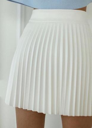 Шикарна юбка з еко шкіри2 фото