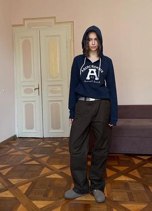 Кофта худі vintage abercrombie & fitch v neck hoodie