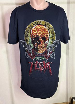 Чоловіча футболка philipp plein із серії «round neck ss rock pp»
