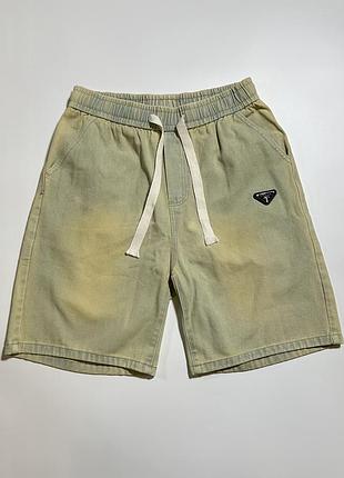 Шорти prada блакитного кольору, розміри m,l,xl