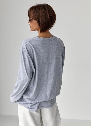 Однотонний базовий лонг oversize 2