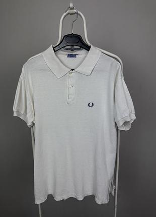 Fred perry вантажне поло футболка чоловіча м біла