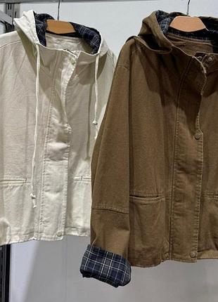 Куртка бомбер денім джинсова куртка вітряка денім вітрівка джинс джинсова вітрівка шоколадна куртка вітрівка з капюшоном