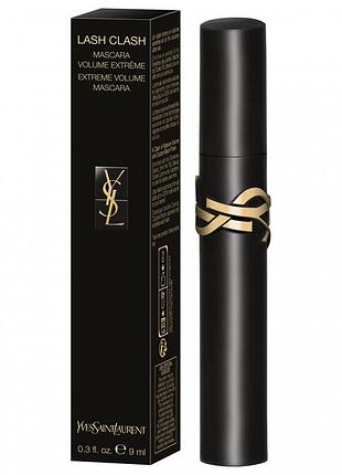 Туш для вій yves saint laurent ysl lash clash 1 black 9 мл