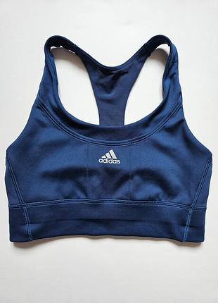 Женский спортивный топ adidas оригинал, синий спортивный топ для зала