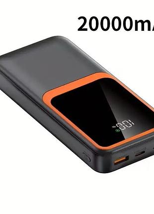 Портативный павер банк 20000 маг с led-дисплеем повербанки powerbank power bank 20000 mah