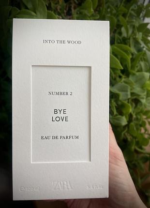 Туалетна вода bye love,zara, 100 мл