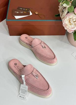 Розовые мюли люкс