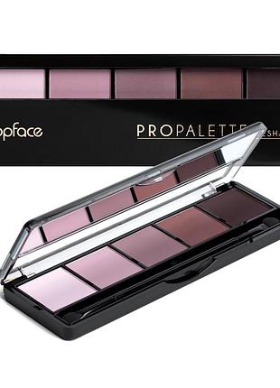 Тіні для повік 5-колірні "pro palette eyeshadow" [017 - матові] (8 г)