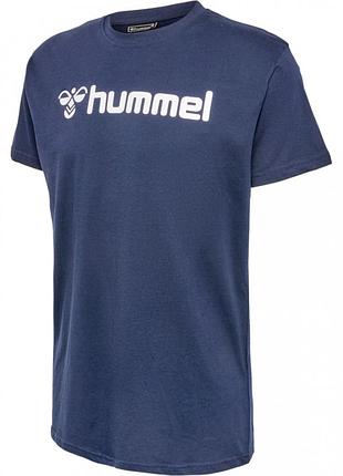 Футболка с логотипом для мальчика hummel lidl 205583 140 см (9-10 years) темно-синий