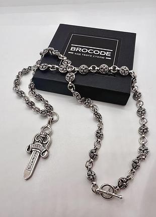 Підвіска кулон цепочка chrome hearts