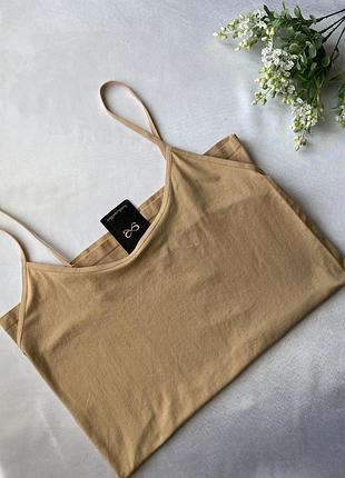 Бежева жіноча маєчка, майка базова hunkemöller