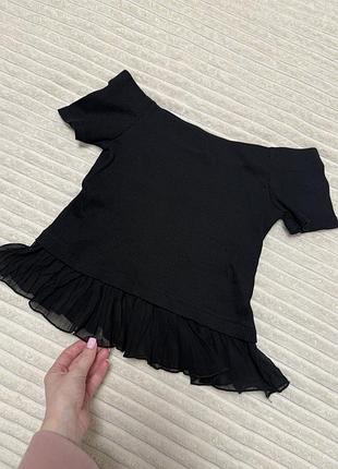 Блузка топ zara чорна