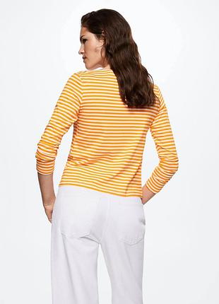 Лонгслив в полоску mango saco - s 6