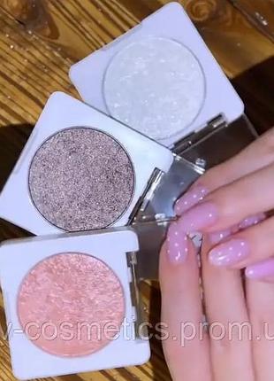 Сяйливі тіні для повік з шимером одинарні match eyeshadow bogenia